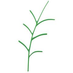 Fototapeta na wymiar green grass plant 3d illustration