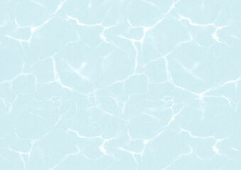 Clear Calm Blue Water Surface With Sun Reflections. Abstract Texture Great For Wallpaper Background.