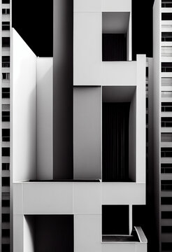 Exploring the Beauty of Minimalist Monochrome Abstract Art Inspired by Architecture