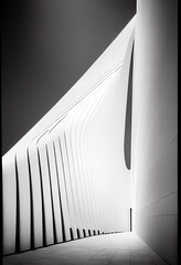 Exploring the Beauty of Minimalist Monochrome Abstract Art Inspired by Architecture