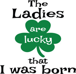 St. Patrick's Day greeting Vector illustration, Saint Patrick holiday quotes SVG design