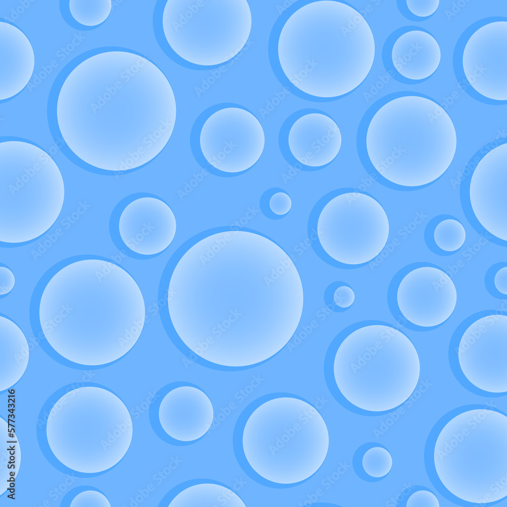 Poster seamless vector pattern with waterdrops.