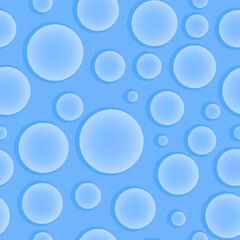 Seamless vector pattern with waterdrops.