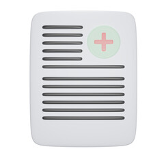 health certificate documents from the hospital