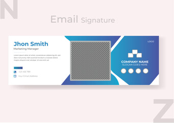 Business email signature minimal layout.