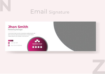 Business email signature minimal layout.