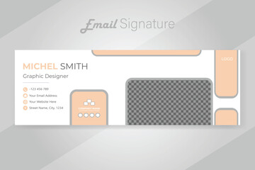 Business email signature minimal layout.