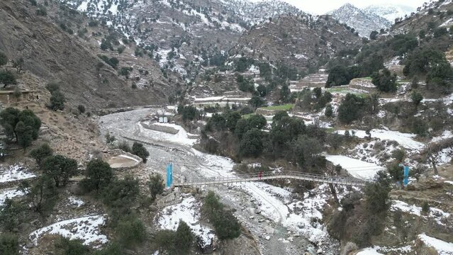 famous Tora Bora mountain in Pachiragam district of Nangarhar Province in Afghanistan, bin laden place in afghanistan  