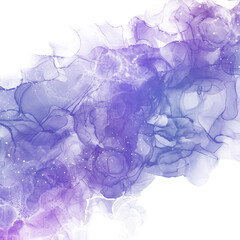 春用のアルコールインクアート抽象正方形テンプレート）紫のグラデーション