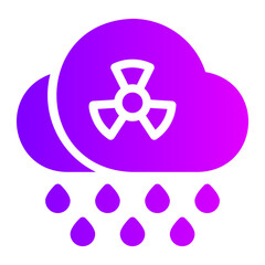 acid rain gradient icon