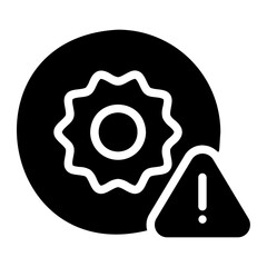 high temperature glyph icon