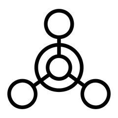 chemical weapon line icon