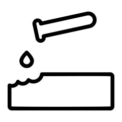 corrosive line icon
