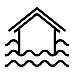 flood line icon