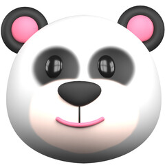 cute panda animal 3d illustration © uparrow 