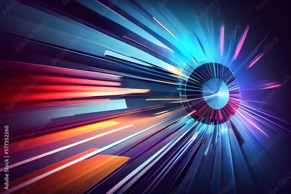 Aufkleber dynamic abstract background. motion animation. generative ai