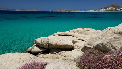 Wunderschöner Platz auf Naxos in Griechenland - obrazy, fototapety, plakaty