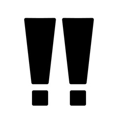 黒いダブルエクスクラメーションマーク