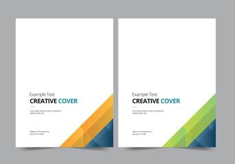 Brochure or template, annual report cover design background