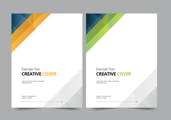 Brochure or template, annual report cover design background
