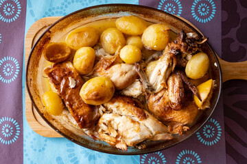 Pollo Asado con patatas