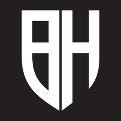 bh LOGO , bh LETTER LOGO, bh LETTER LOGO, ABSTRACT LOGO, MINIMAL , BRAND,  NEW