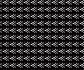 黒色のシームレスのパターン素材