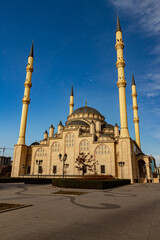 Akhmat Kadyrov Heart of Chechnya Mosque. Sights of Grozny.