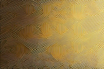 Abstract golden line geometric pattern, minimalist style carpet, wallpaper, card - generative ai