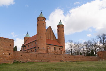 Renaissance fortified church in Brochow, where Fryderyk Chopin was baptized, Mazovia, Poland...