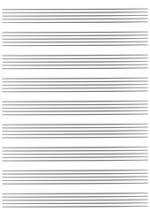 Graph paper. Printable grid paper with stave on a white background. A blank music sheet paper with staff. Geometric pattern for composition, education, school. Realistic lined paper blank size A4