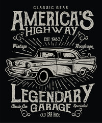 America's Highway T-shirt Design