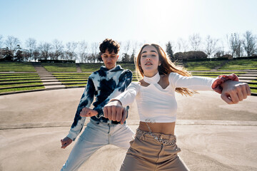 Dancing Crew Doing Choreography