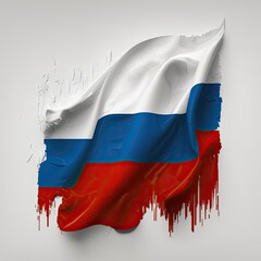abstract russian flag on the wall created with Generative AI