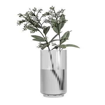 flower in a vase on transparent background PNG file