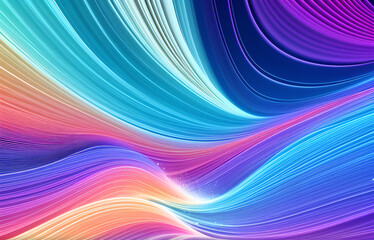 Obraz premium Wave of particles. Abstract background with a dynamic wave. Big data visualization