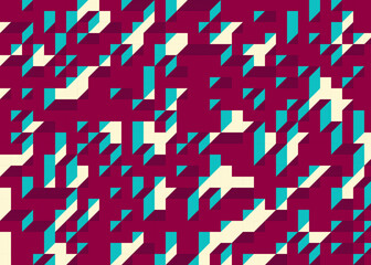 Implementation of Edward Zajec’s “Il Cubo” from 1971. Essentially a Truchet tile set of 8 tiles and rules for placement art illustration