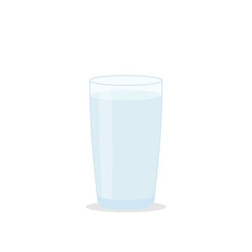 Glass of Fresh Water. Full glass.