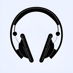 headphones icon on white