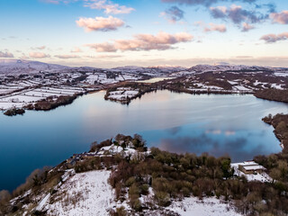 Aerial view of Glendowan, Lough Gartan, County Donegal - Ireland