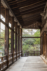 Fototapeta na wymiar 日本　広島県廿日市市の宮島にある豊国神社の千畳閣