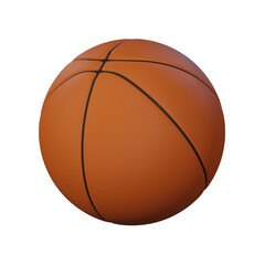 basketball isolated 3d illustration