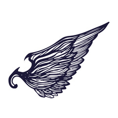 Illustration wing art