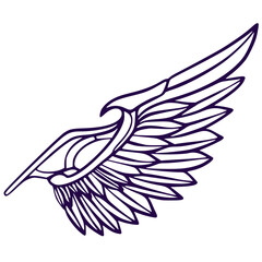 Illustration wing art
