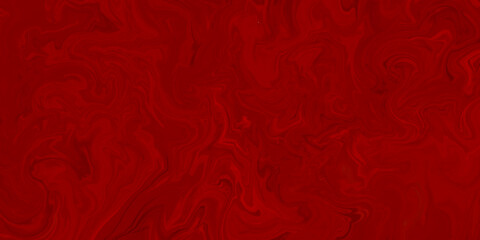 Dark red marble oil ink liquid swirl texture for do ceramic counter dark red abstract light background, red Oil or Petrol liquid flow, liquid metal close-up, wide horizontal banner.
