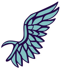 Illustration wing art