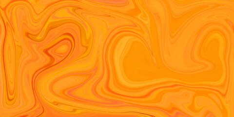 Fire flames on a orange background with Luxurious colorful liquid marble surfaces design. Abstract color acrylic pours liquid marble surface design. Beautiful fluid abstract paint background.