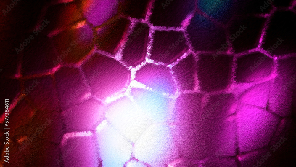 Poster pink mosaic. motion.a split background in animation that rotates around.