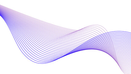 tech wavy line color gradient background vector illustration