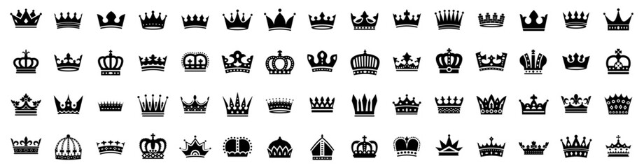 Crown set icon . Vector illustration. © 4zevar
